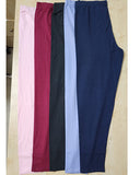 5 PCS WOMENS LEGGINGS ( BLACK , Baby Pink  ,Maroon  , Navy Blue  , LAVENDER)