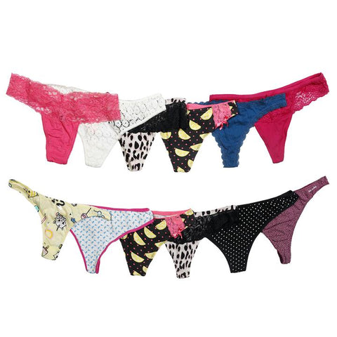 6 PCS LADIES UNDERWEAR THONG (Assorted/ Random)