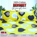 100% COTTON BEDSHEET (KING SIZE)