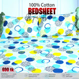 100% COTTON BEDSHEET (KING SIZE)