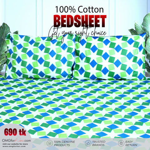 100% COTTON BEDSHEET (KING SIZE)