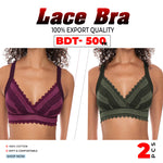 2  Pcs Combo WOMENS SEXY LACE BRA